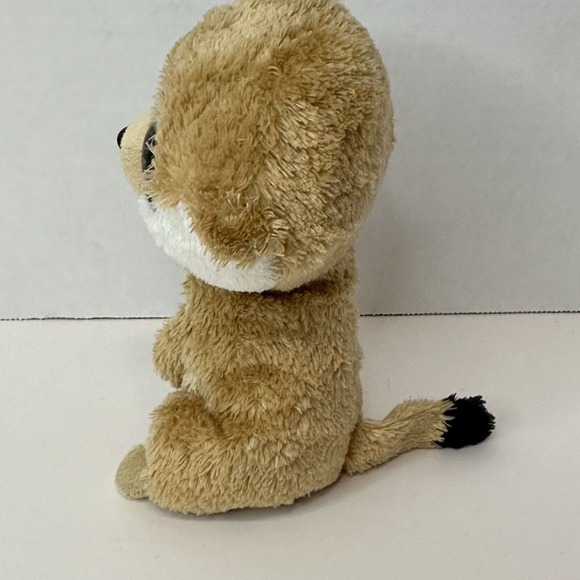 Ty Beanie Boo Rebel 2011 Meerkat 6" Big Brown Eyes Stuffed Animal Huggable Plush - Picture 5 of 13